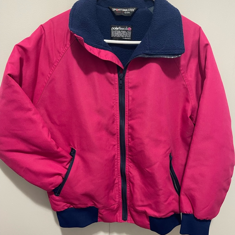 Vintage Sportsmaster Kids Pink Horse Jacket